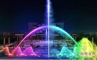 河?xùn)|公園音樂噴泉升級改造效果圖——云南噴泉
