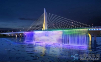 又一噴泉水景來了——諸暨高湖大橋噴泉水景4月中旬完工