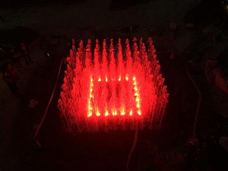 <b>昆明潤城第二大道矩陣音樂噴泉和玻光跳泉</b>